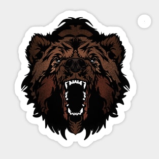 One FEIRCE Grizzly Bear Sticker